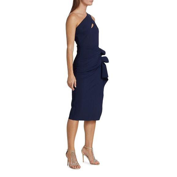 Chiara Boni La Petite Robe Alteriah One-Shoulder Cocktail Dress Size 38/US2 $795 - Picture 3 of 11